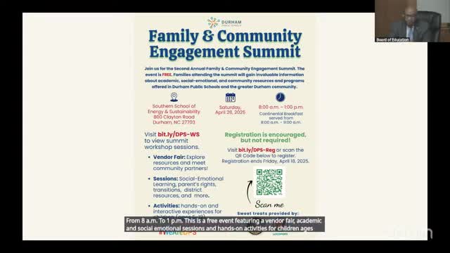 Durham Public Schools hosts Safe Mind Safe School Summit for community dialogue
