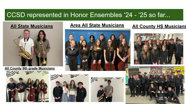 Cornwall Central Schools outlines music festivals and upcoming budget discussions