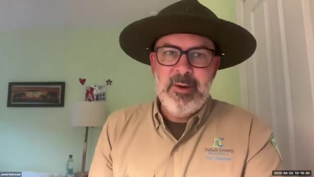 Ranger Jonah discusses beaver habitat restoration at Mason Mill Park