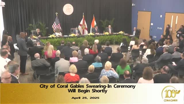 Coral Gables welcomes new city commission and honors Mayor Vince Lago