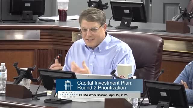 Franklin City Council debates funding priorities for road and park projects
