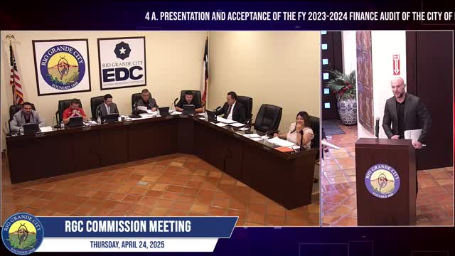 Rio Grande City accepts FY2024 financial audit showing higher fund balances