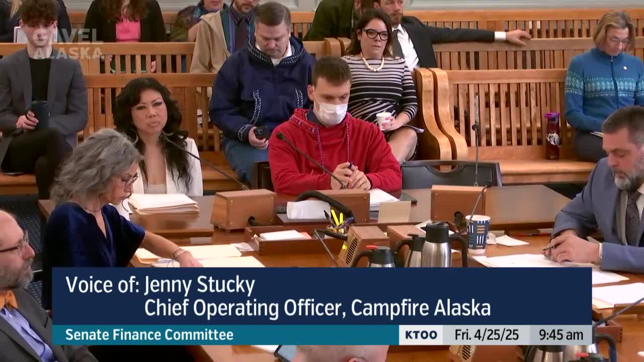 Tracy Shafer advocates for childcare support in Kotzebue during Senate committee hearing