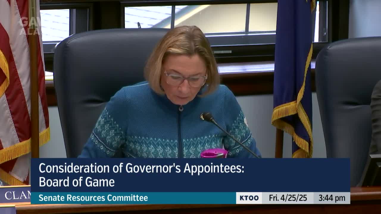 Senate committee recommends several wildlife and fisheries appointees; one candidate could not be reached