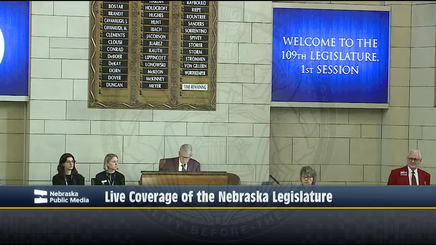 Nebraska legislature opens session with prayer from Pastor Kevin Johnson