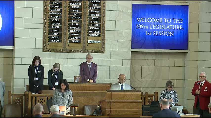 Nebraska Legislature opens session with prayer for unity and service