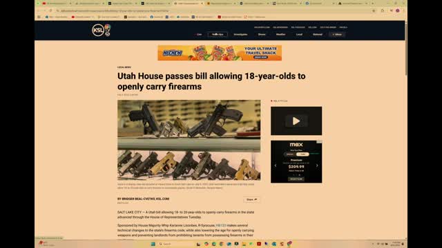 Utah lawmaker clarifies gun rights amid misinformation on youth firearm legislation