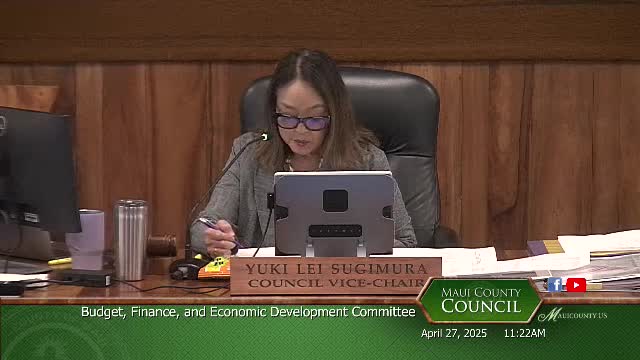 Maui County Council reviews proposed fiscal year 2026 budget amidst revenue imbalances