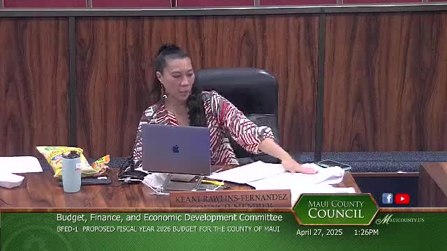 Maui committee raises top tiers on property classes, approves FY26 real‑property tax schedule