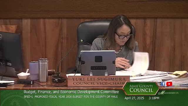 Budget Committee approves fiscal year 2026 revisions amid wildfire revenue losses