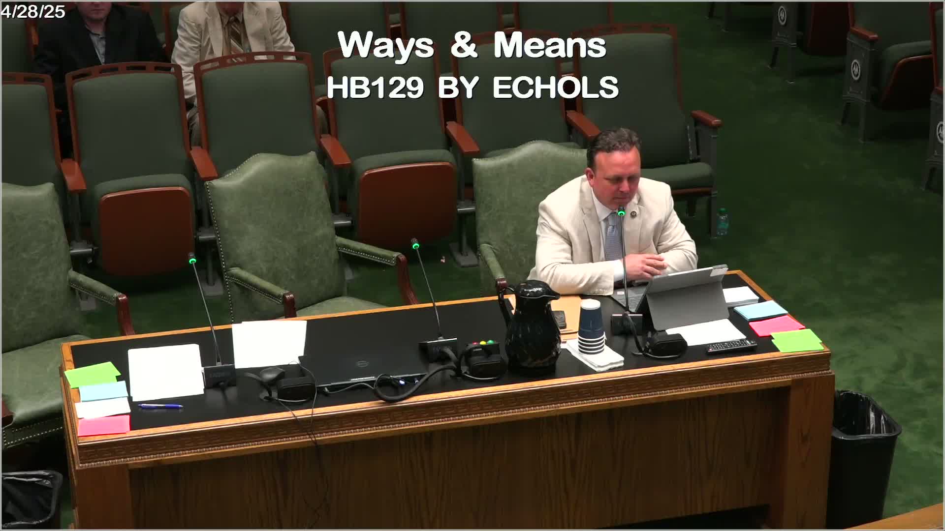 Representative Eccles promotes corporate tax credit to attract financial firms to Louisiana