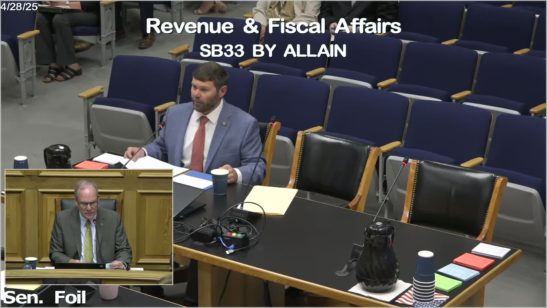 Senate committee moves forward with Senate Bill 33 after addressing tax concerns