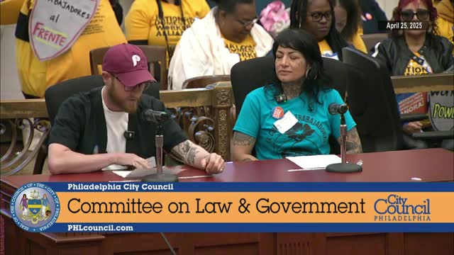 Jennifer Zavala advocates for Philadelphia's Power Act to protect workers' rights