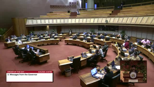 House receives governor messages on tentative HGEA agreements, temporary hazard pay