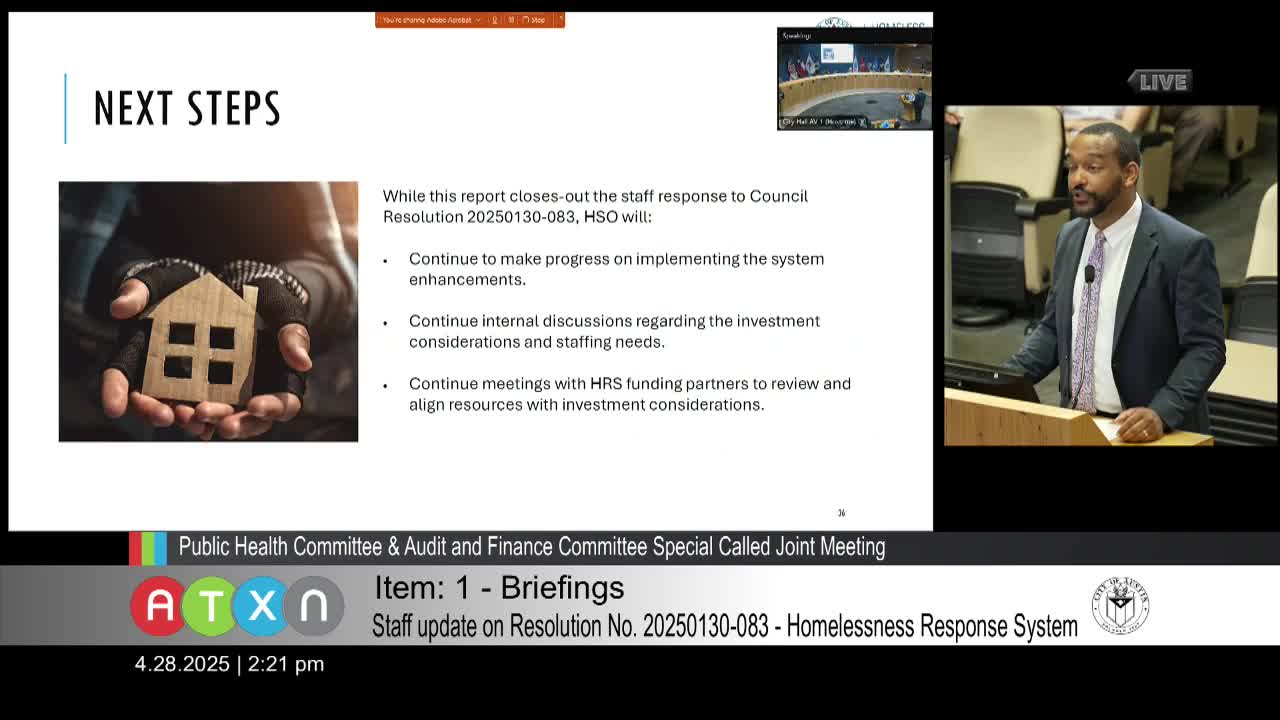 Austin's Homeless Strategy Office outlines system changes and outreach initiatives
