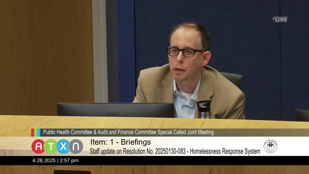 Austin explores funding strategies for homeless response system from peer cities