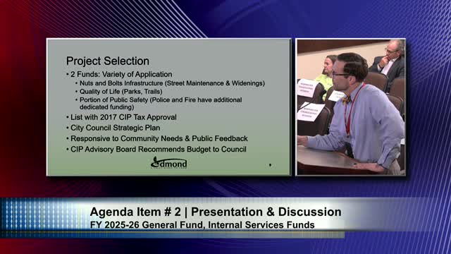 Edmond staff lay out conservative general fund, internal service budgets; hiring freeze proposed