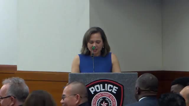 Mayor Whitmire honors new officers and advocates for public safety improvements