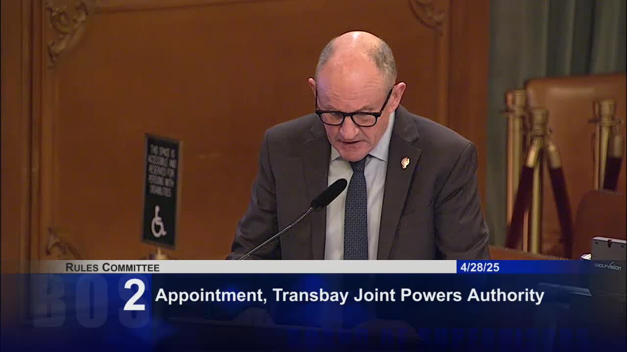 Lavery nominated to Transbay Authority Council with focus on infrastructure equity