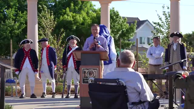 Jerry Anderson unveils statue of George Washington in Washington City