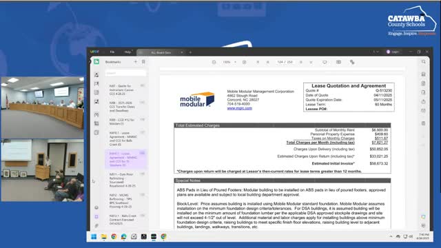 Catawba County School Board approves multiple renovation and contract agreements
