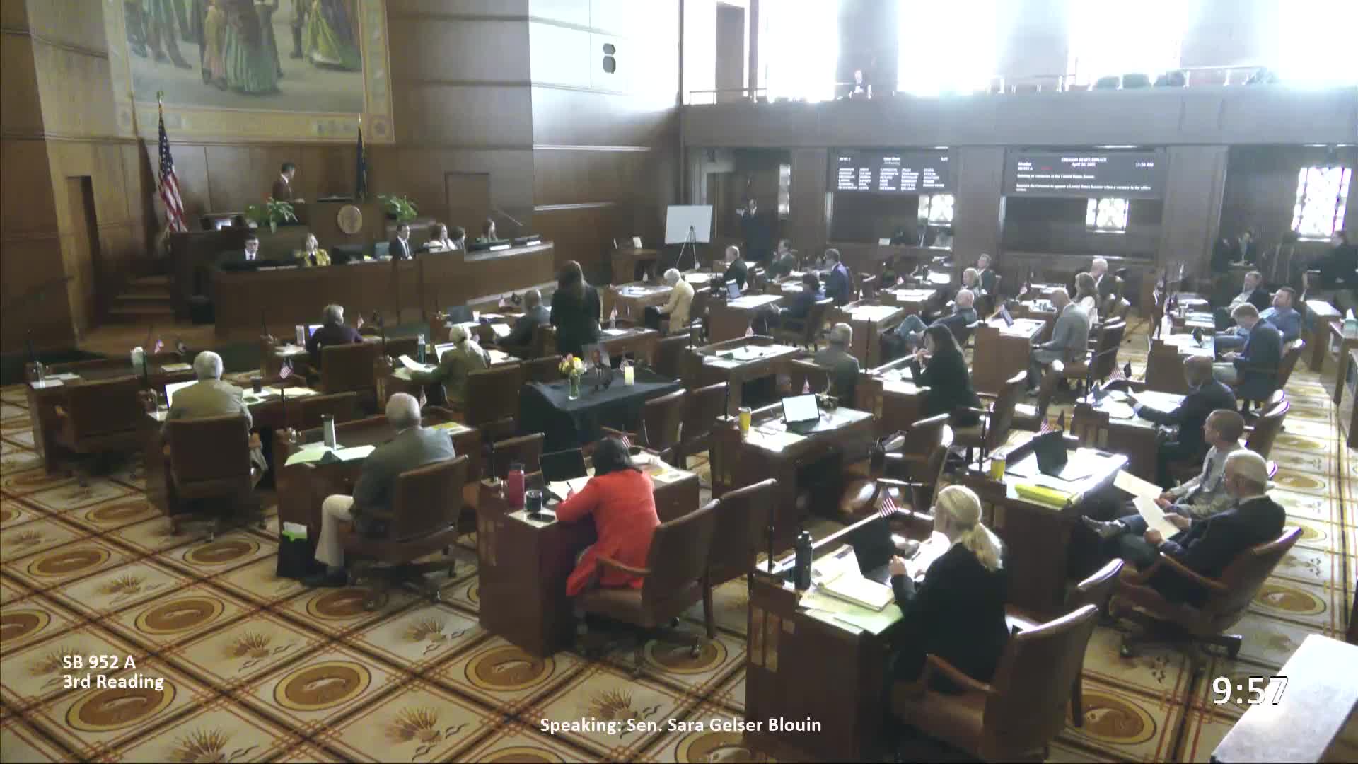 Oregon Senate approves bill allowing governor to appoint US Senate replacements