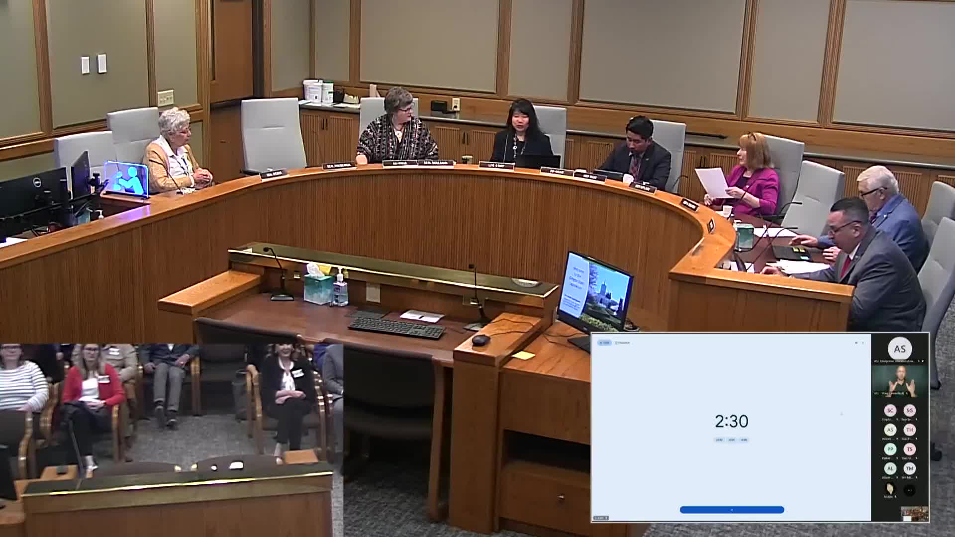 Public hearing on SB 5525: dozens of students, faculty and trustees urge full funding for Oregon community colleges