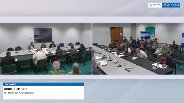 Conference committee discusses SB223 creating DLNR wildfire program; rolls measure to 4 p.m.