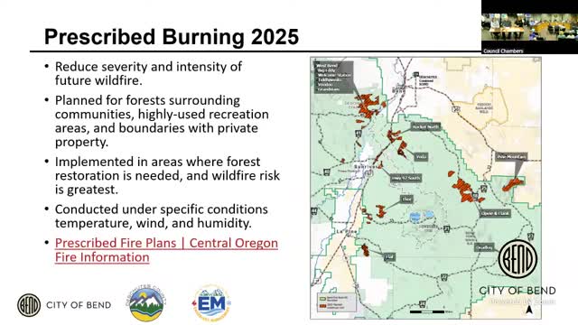 Deschutes County implements wildfire mitigation strategies with prescribed burns and funding support