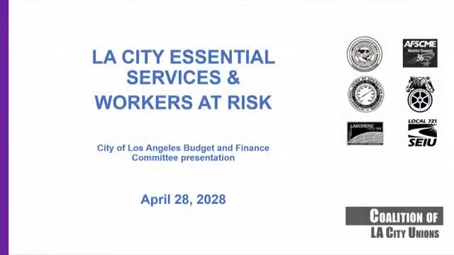 Los Angeles budget proposal cuts 2721 jobs threatening essential public services