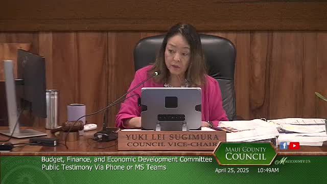 Budget Finance Committee approves $25M grant for affordable housing in Kihei