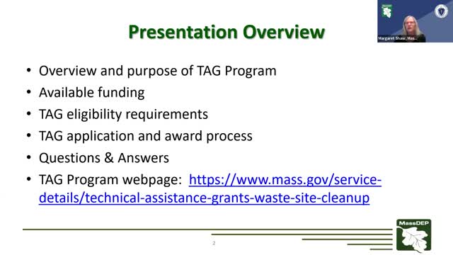 Mass DEP reintroduces Technical Assistance Grants for public involvement in cleanup projects