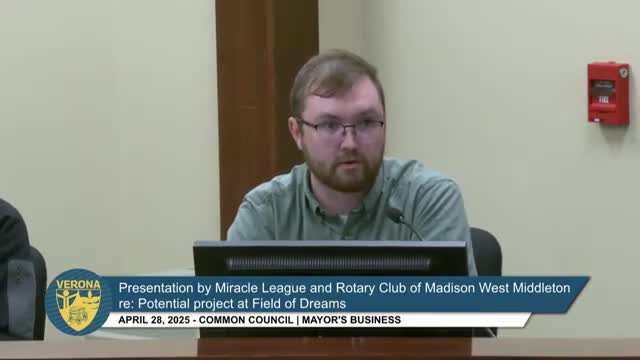 Verona Council discusses partnership for adaptive sports leagues with Miracle League model