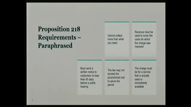 Nick explains California's Prop 218 and its impact on water fees