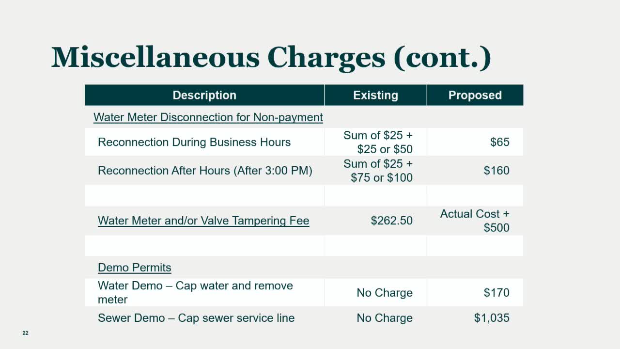 City Council proposes new fees for utility services amid financial challenges