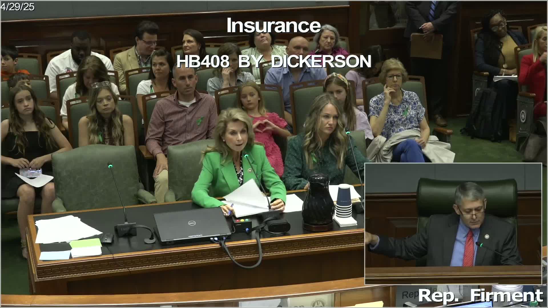Representative Dickerson advocates for House Bill 408 to improve children's healthcare