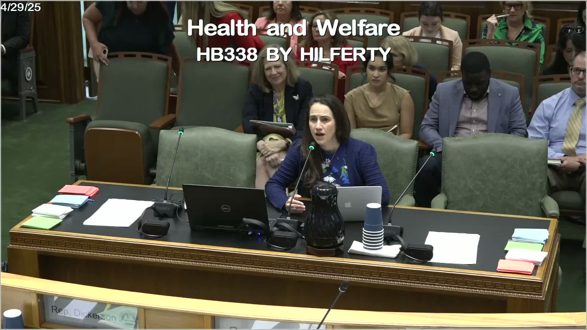 Representative Jackson moves to favorably report fiscal note on kidney health bill