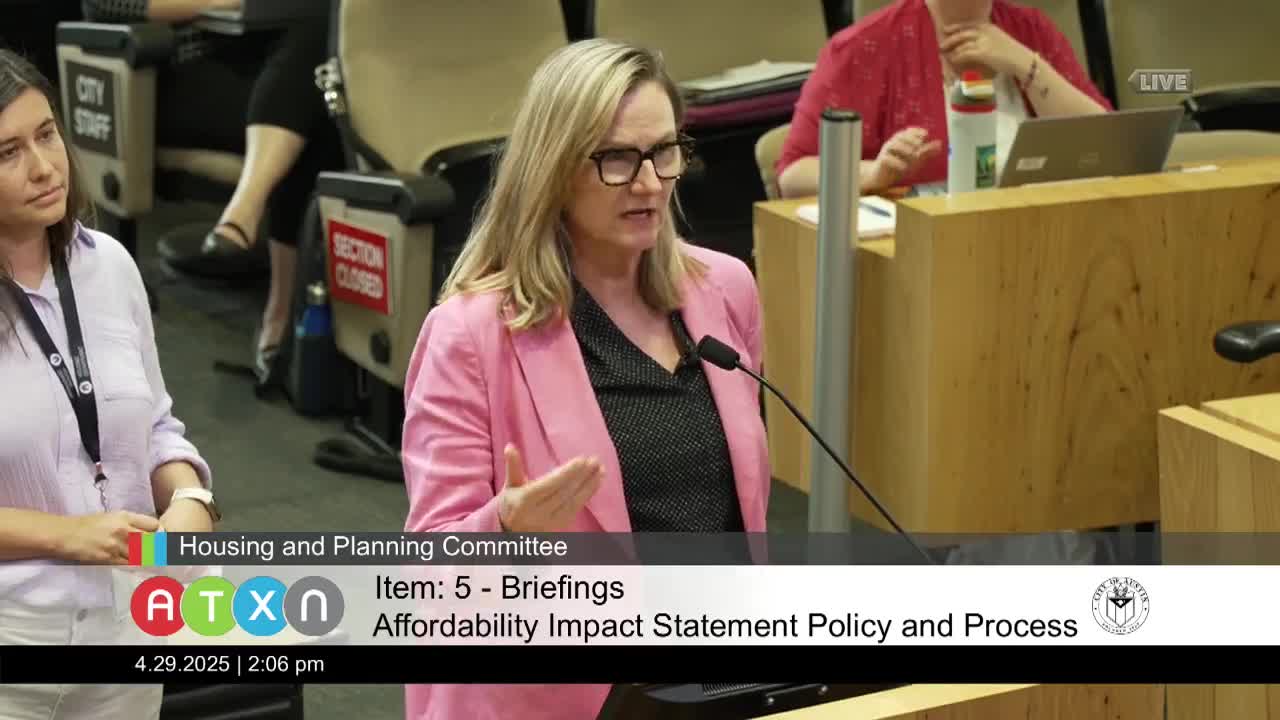 David Carroll advocates for stronger affordability impact statements in Austin housing process
