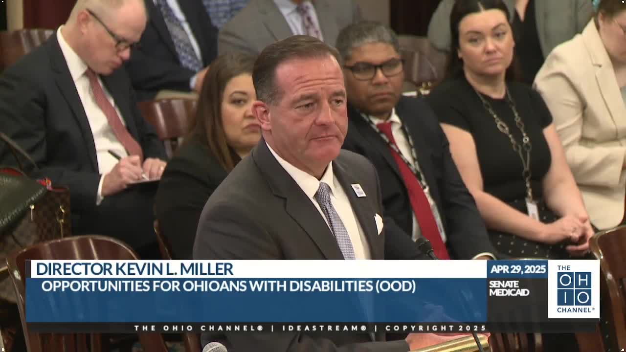 Director Kimberly Houck presents Ohio developmental disabilities budget to Senate committee
