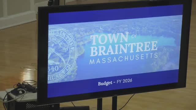 Braintree Mayor Joyce emphasizes fiscal stability and invites public to budget hearings