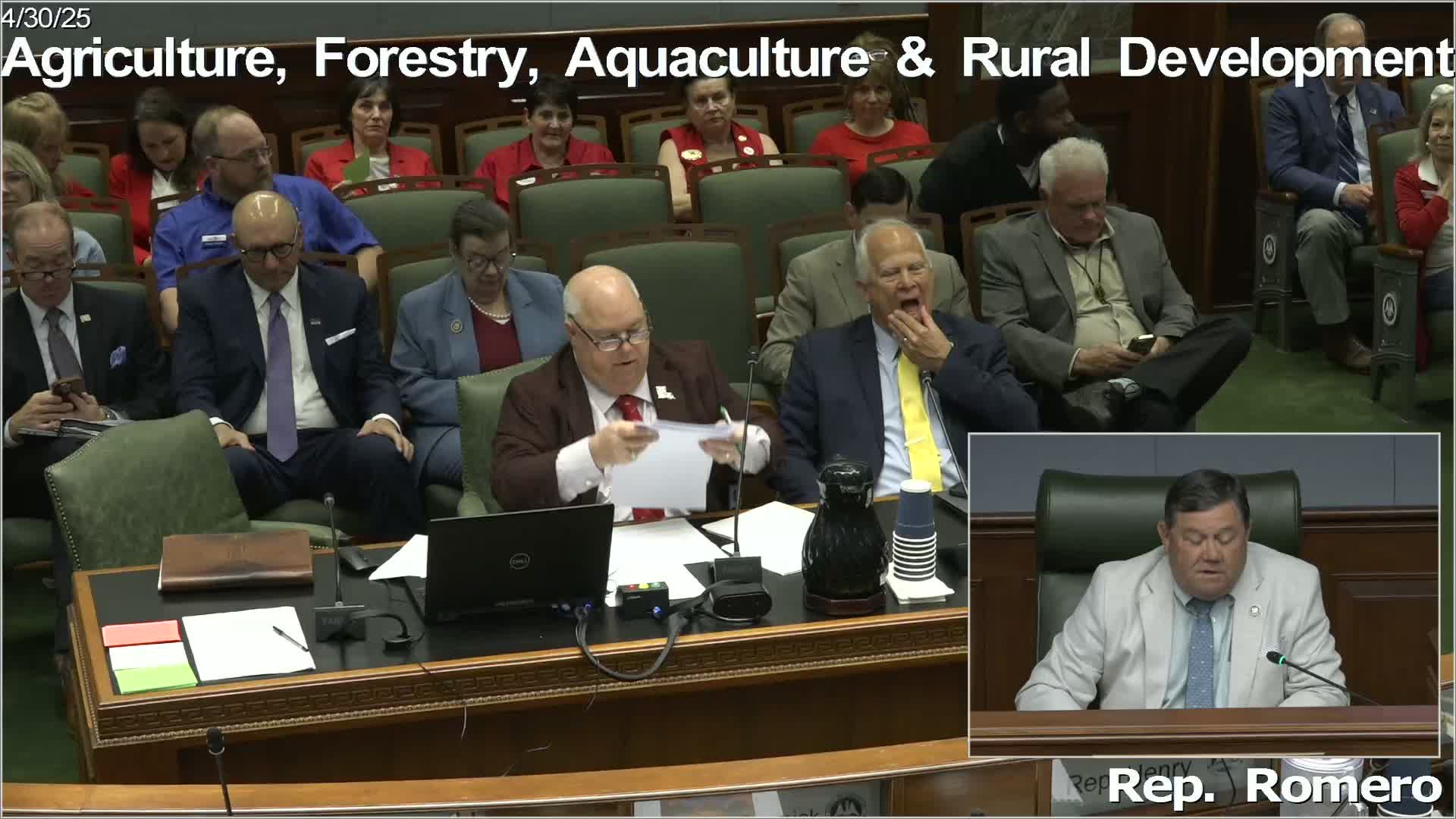 Committee asks state agriculture agency to study federal meat-processing exemption; substitute resolution reported favorably