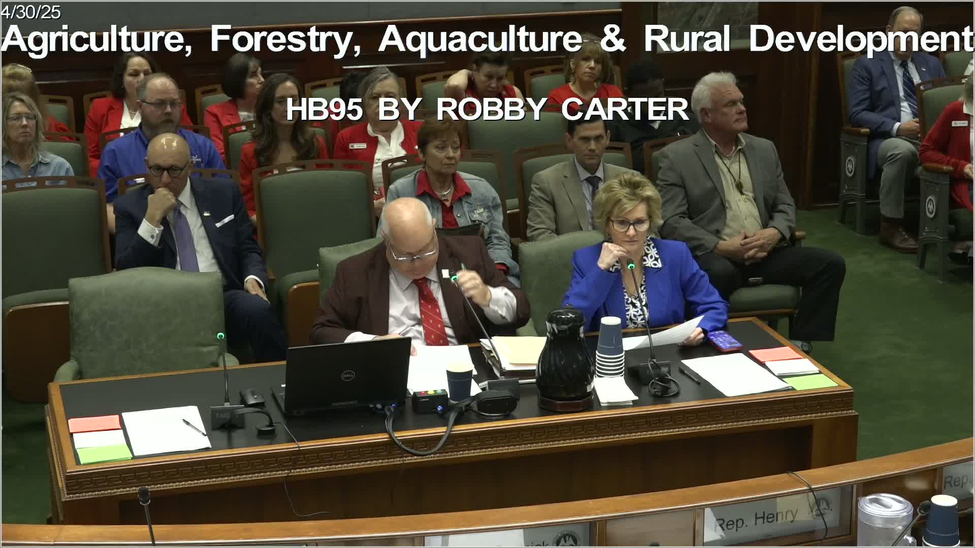 Committee approves bill letting certain LDAF commissioned officers buy service weapon at retirement; amendments adopted