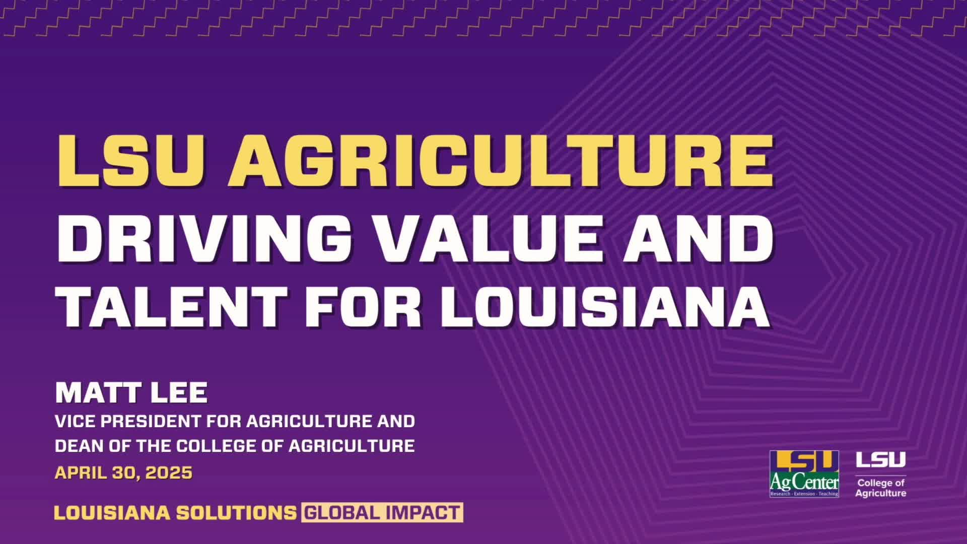 LSU AgCenter presents strategic plan and tallies economic return from research, extension and workforce programs