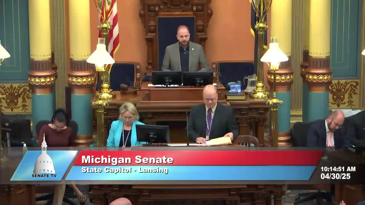 Senator Nesbitt honors Dave Biswas for 19 years of service in Michigan Senate