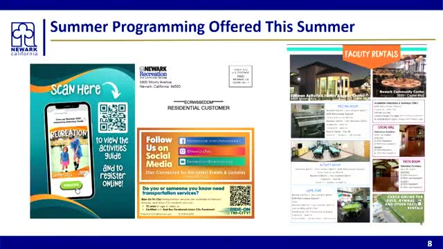 Newark Recreation Department registers 3284 for summer programming with exciting events planned