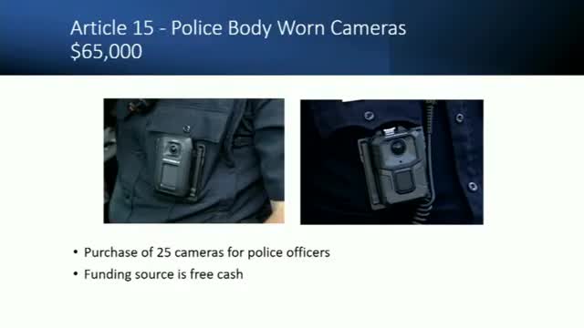 Northborough approves $65,000 for police body-worn cameras and cloud storage