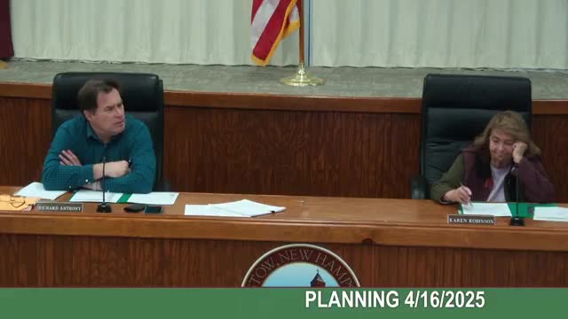 Planning board receives DES copy of conservation commission review tied to prior conditional-use approval