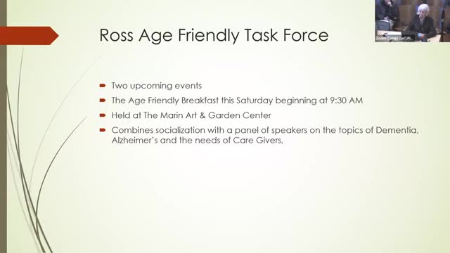 Ross Council discusses age-friendly initiatives and challenges facing public safety services