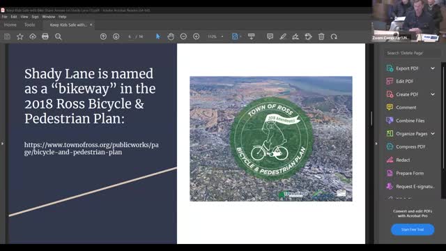 Ross Council addresses bicycle safety and aging community issues in latest meeting