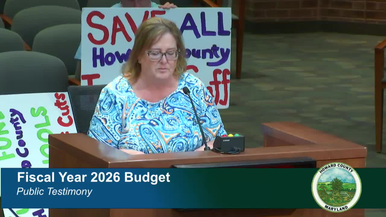 Howard County parents urge council to restore full funding for education